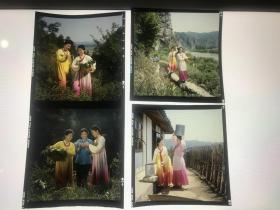 彩色反转片 底片 《朝鲜族女子生活》4张