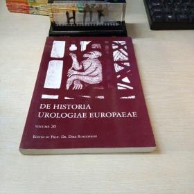 De Historia Urologiae Europaeae Vol. 20（欧洲泌尿科历史文献第20卷）