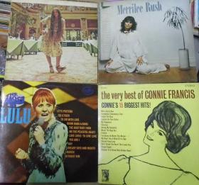 留声机專用  NICOLETTE MERRILEE RUSH LULU CONNIE FRANCIS  黑胶唱片4隻 港版