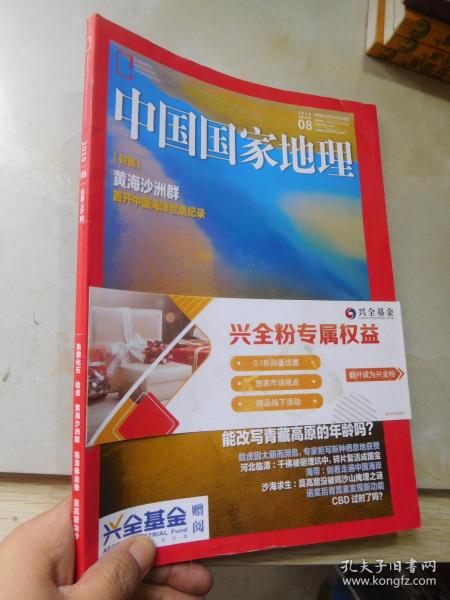 中国国家地理2019年第8期总第706期（黄海沙洲群 首开中国海洋世遗记录）