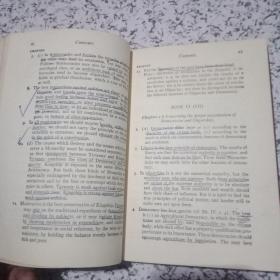 ARISTOTLE'S POLITICS 亚里士多德政治学【32开原版，布面精装】