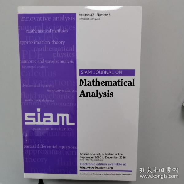SAM JOURNAL ON Mathematical Analysis
Volume 42 Number 6