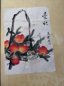 人民美术教育家王式廓的外孙女马艳画《丰收》