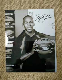 迈克尔·乔丹 Michael Jordan 签名照 10寸  怀旧老照片收藏 高清复刻版 03