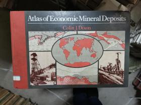 英文原版《Atlas of Economic Mineral Deposits》经济矿产资源分布图册（精装）大册