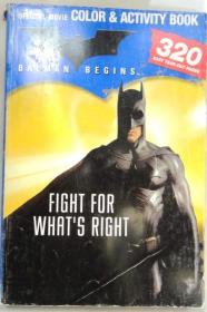 batman begins color and activity book