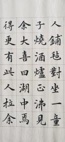 【授权销售】中国硬笔书法协会会员、吉林省书协会员申甲亮楷书精品：张岱《湖心亭看雪》