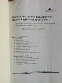 【全新外文原版】QUANTITATIVE ANALYSIS TECHNOLOGY AND RELATED ENGINEERING APPLICATIONS