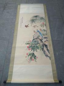 名人颜伯龙花鸟风景老画