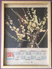 #每日一更# 1984年 傲梅 怀旧年画挂历年历画装饰画收藏 品相如图 尺寸四开 全网络销售 喜欢的朋友不要错过