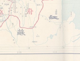 光绪三十一年（1905年）《山东省地图》（原图高清复制）,(山东武定府济南府临清东昌泰安曹州兖州济宁沂州青州胶州莱州登州青岛烟台威海招远昌邑潍坊寿光临淄利津滨州德州禹城历城运城曹县滕州莒县沂水蒙阴日照诸城莱芜临朐即墨曲阜嘉祥东阿阳谷巨野高唐聊城馆陶博平老地图老地名），图名为《山东省》，图中包含很多山东省旧县名，现在很多旧县地名已经发生了变化。请看府界。山东省地理地名历史变迁地图史料。裱框后，风貌好