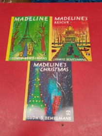 英文原版儿童绘本《Madeline》《Madeline's Rescue》《Madeline's Christmas》