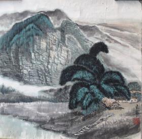 画家李克宁八十年代国画作品