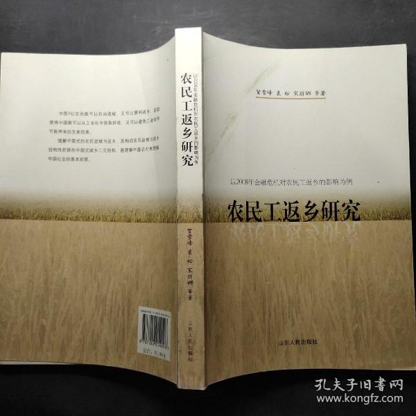 农民工返乡研究：以2008年金融危机对农民工返乡的影响为例