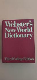 美国原版进口 韦氏新世界美国英语词典  1574页 精装 带索引字母凹槽