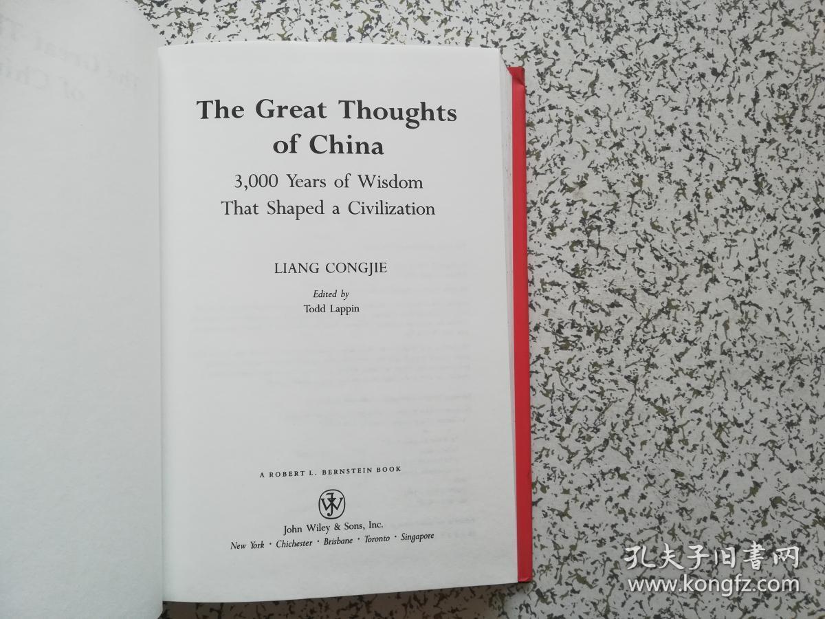 The Great Thoughts of China     精装本