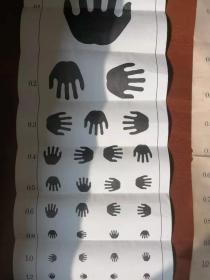 儿童视力表（手图形）1984年版，国际标准视力表 1984年版  二种合售