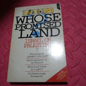 whose promised land: israel or palestine