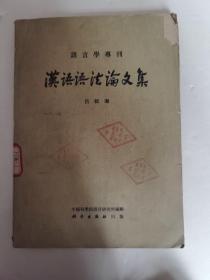 语言学专刊：汉语语法论文集