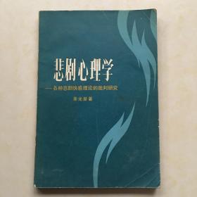 悲剧心理学-各种悲剧快感理论的批判研究 封面设计 郑在勇