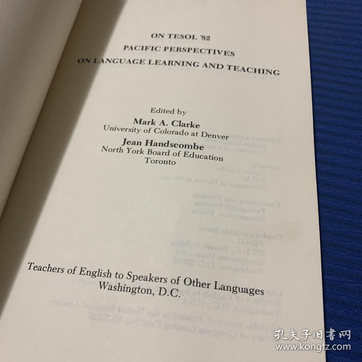 Pacific perspectives on language learning and teac