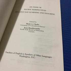 Pacific perspectives on language learning and teac