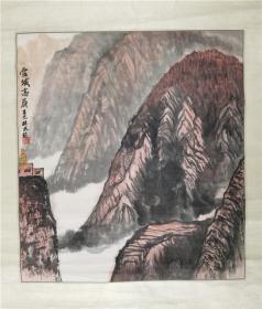 保真，北京著名画家，葛桂林，原装裱山水：雪域高原。中国美术家协会会员、北京美术家协会会员、燕南书画院院长、一级美术师、中国书画函授大学教授、北京湖社画会理事、中国工艺美术学会会员，美国国际名人传记学会教授，台湾中华艺术学会顾问。48*44