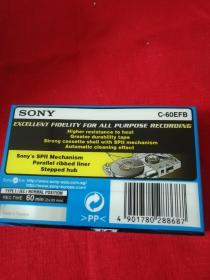 录音磁带 索尼SONY EF60空白磁带三盒27盘合售 全新未开封（外包装盒撕裂）卧室大衣柜顶端存放