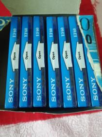 录音磁带 索尼SONY EF60空白磁带三盒27盘合售 全新未开封（外包装盒撕裂）卧室大衣柜顶端存放