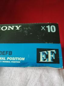录音磁带 索尼SONY EF60空白磁带三盒27盘合售 全新未开封（外包装盒撕裂）卧室大衣柜顶端存放
