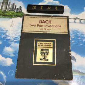 英文版  BACH TWO PART INVENTIONS FOR PIANO   内页无写划  详情阅图