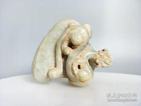 战汉和田玉手把件.1