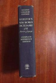 补图 美国进口《韦氏新世界美国英语词典》第2版 Webster‘s  New World Dictionary of the American Language(