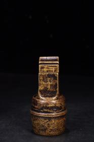 旧藏：铜胎带印泥盒套章。