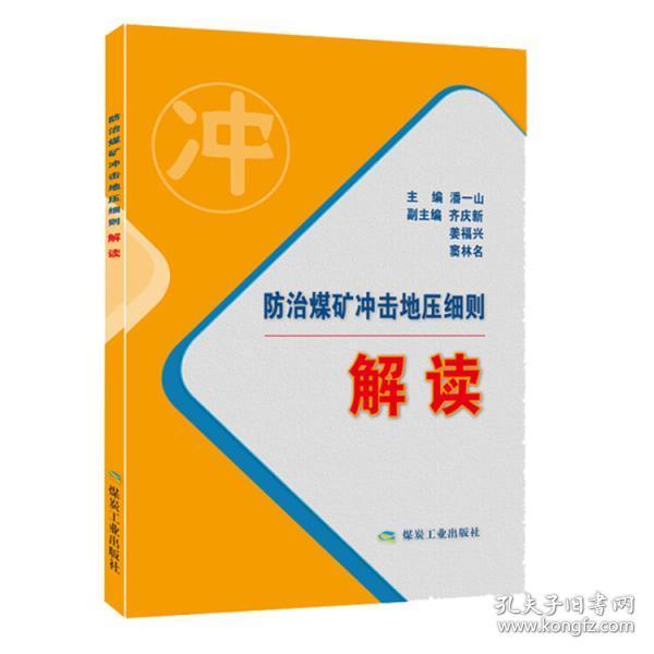 2018版 防治煤矿冲击地压细则解读  潘一山主编 煤炭工业出版社