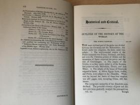 The Miscellaneous Works of Edward Gibbon：vol 3：Historical and Critical      吉本文集：卷三，历史与批评文集，（《罗马帝国衰亡史》 作者），布面精装