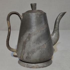 233清代造型独特锡酒壶茶壶