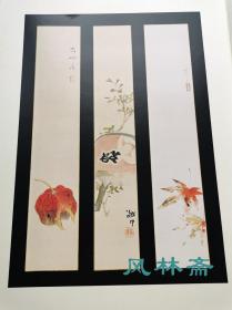 短册绘300撰 4开全10卷13万日元 人物 花草 风景 日本江户琳派到现代名家画作 装饰小品 文人酬答