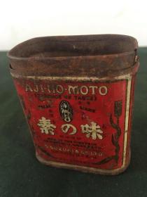 满洲国时期小鬼子味素铁盒