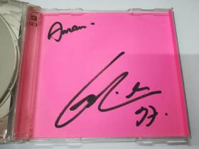 张国荣  亲笔签名 cd《张国荣跨越97演唱会》，含亲笔上款和日期 ，品相如图