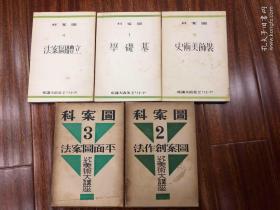 美术大讲座 图案科 5册一套全 图案创作法 装饰美术史 
基础学 平面图案法 立体图案法 1934年初版 2.3有函套