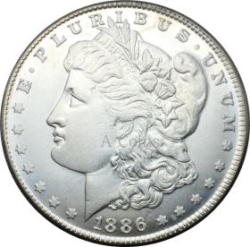 银元银圆美国1886年
