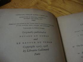 1928年英文原版<< Andre Gide: Travels in the Congo 纪德游记《刚果之行》英文版>>品图自定