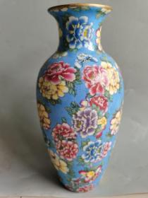 古董古玩瓷器清代五彩瓷瓶