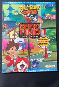 Yo-KAI watch seek and find 平装 儿童英文绘本 童书 八五品 找一找 游戏书 英文绘本