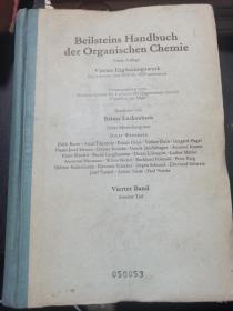英文版  贝尔斯登有机化学手册  第4版 第4续编  第4卷  第2分册