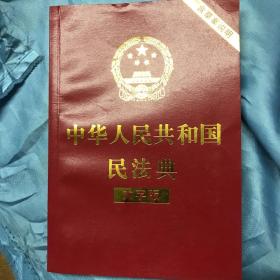 中华人民共和国民法典（大字版32开大字条旨红皮烫金）2020年6月新版