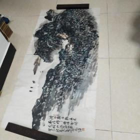 丽水王为琏山水画精品横幅一张：溪山疏雨歇（70X136）CM【永久保真】