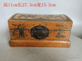 清代漆器龙纹米盒