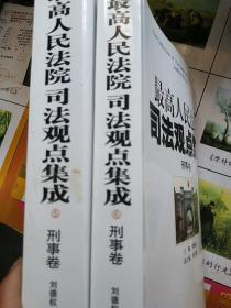 最高人民法院司法观点集成（5-6）：刑事卷（套装共2册）